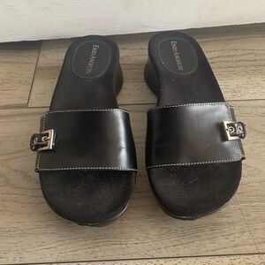 Enzo Angiolini Slip-On Wedge Sandals